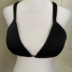 Victoria's Secret Black Triangle Swim Top Size M